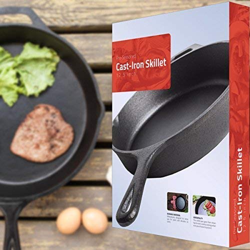 TF118E 12 Inch Pre Seasoned Cast Iron Skillet by Taste of Home – RangeKleen