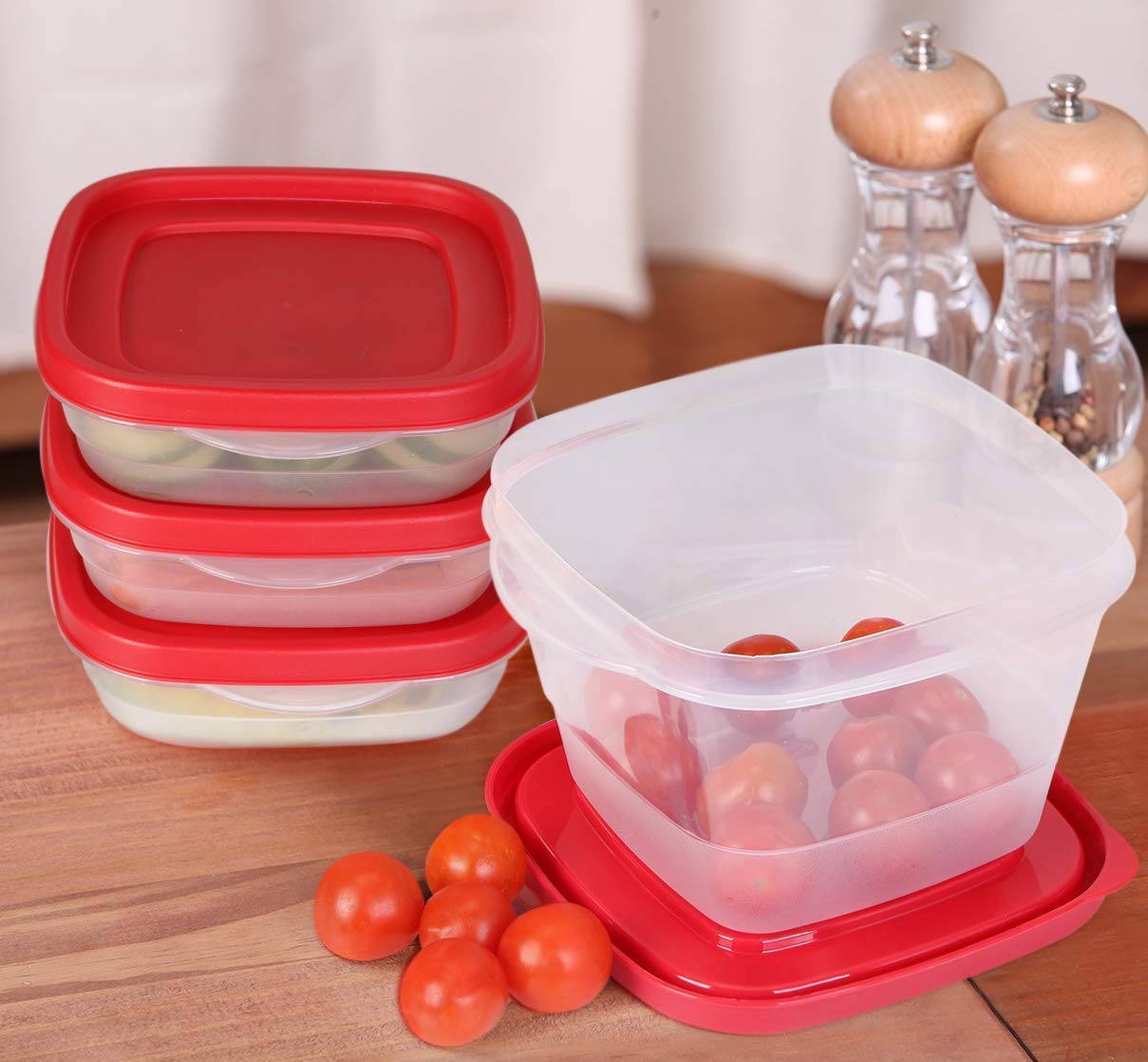 80 Piece Plastic Food Storage Container Set [40 Container and 40 Lids