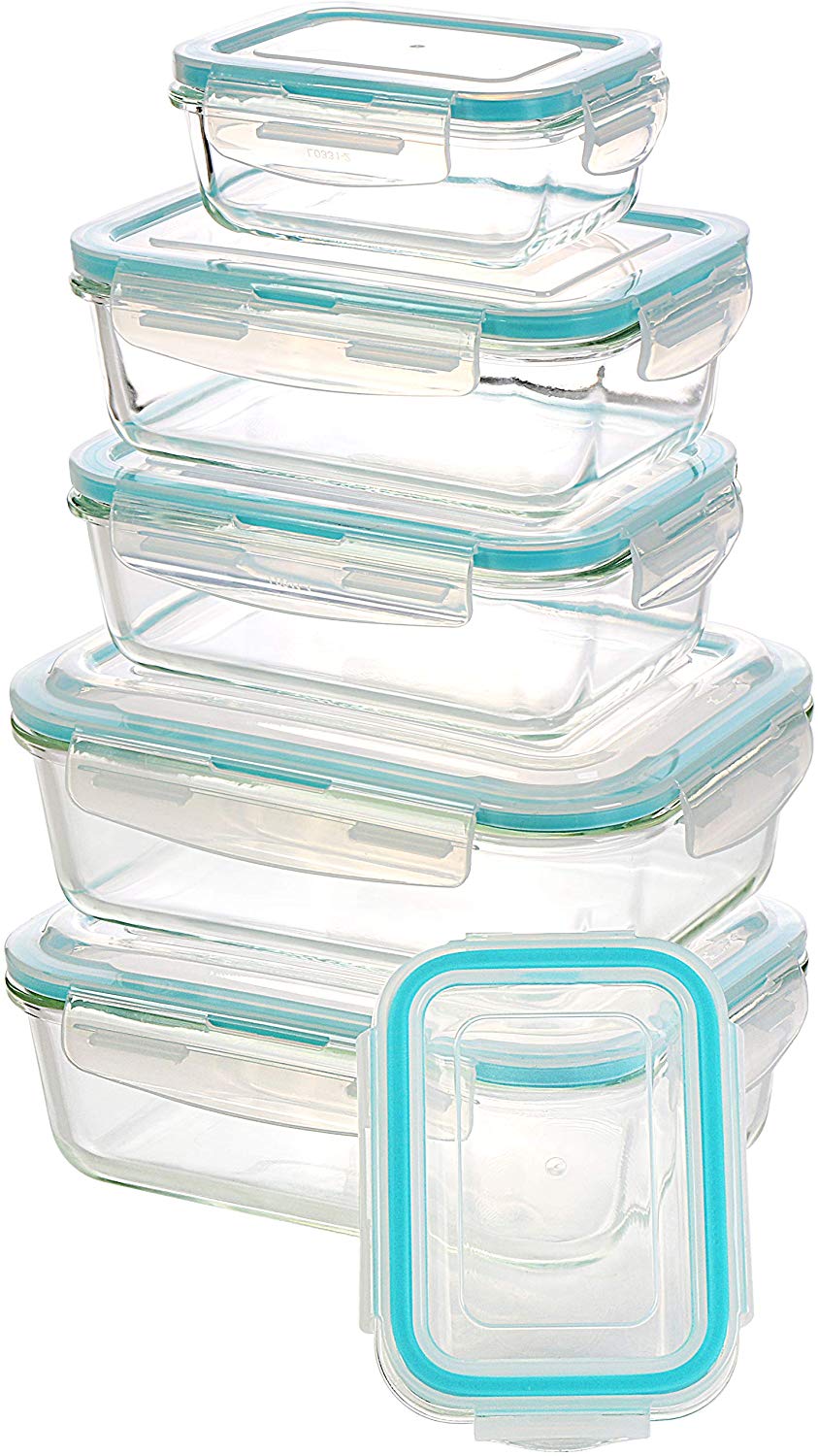 Superior Glass Round Kitchen Storage Containers - 6 Pc Set - Lodging Kit  Company